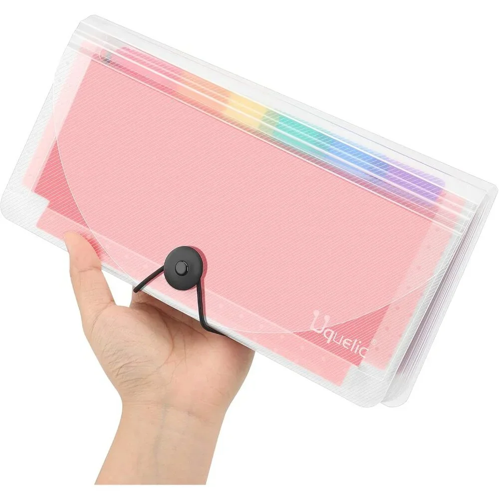 Stand Receipt Organizer Folder - 13 Pockets Expanding Accordion Coupon Organizer - Picture 4 of 8